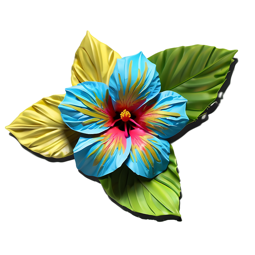 Tropical Paper Hibiscus Png Lja