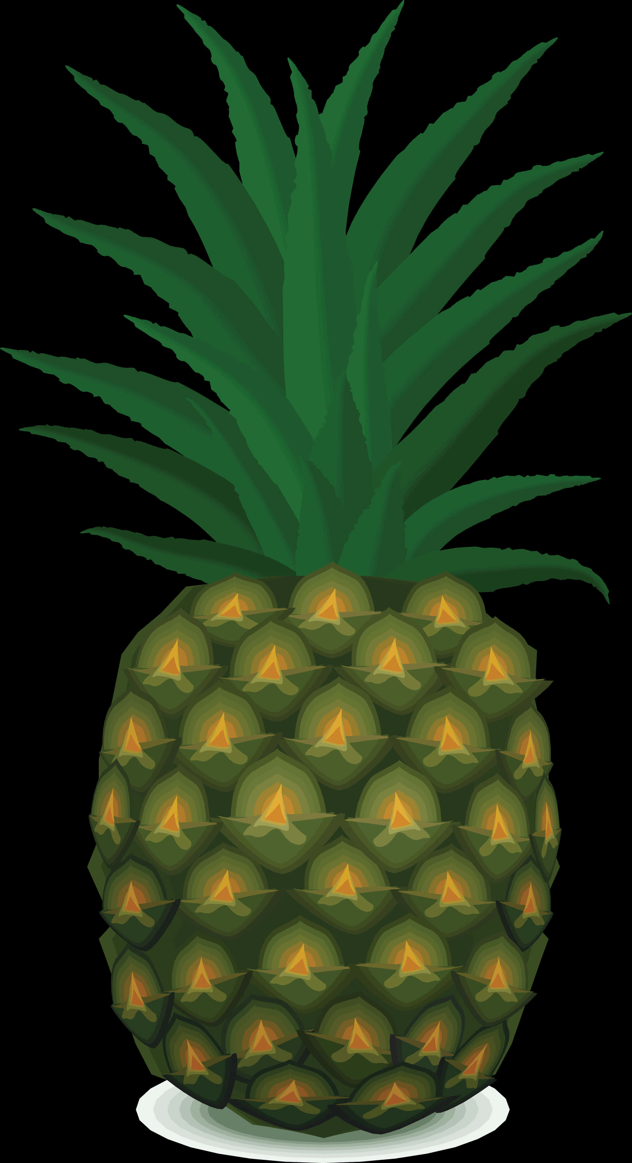 Tropical Pineapple Illustration