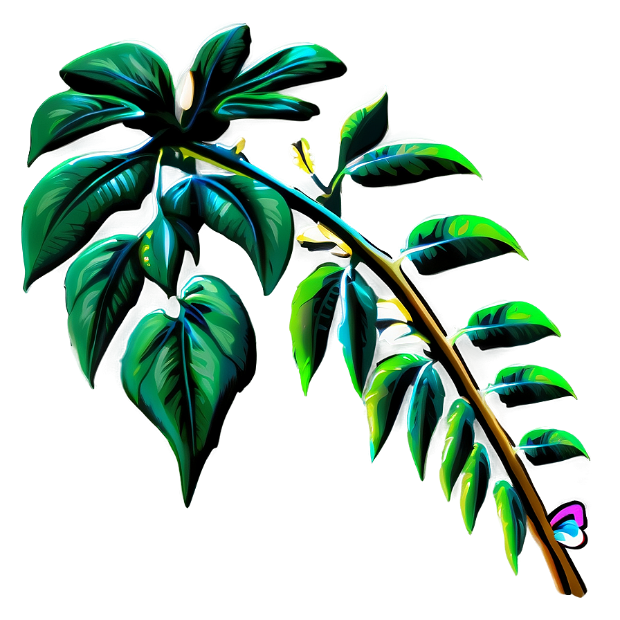 Tropical Rainforest Vine Png Pbr