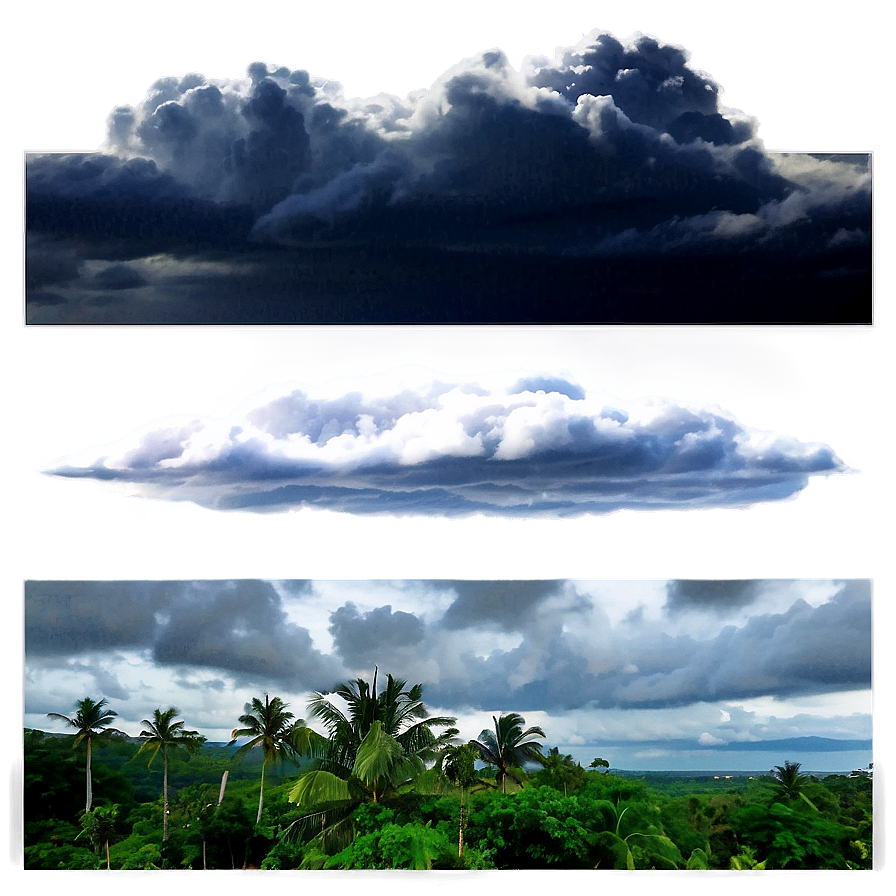 Tropical Rainstorm Clouds Png 06112024