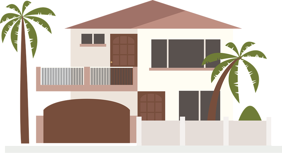 Tropical Style Two Story House