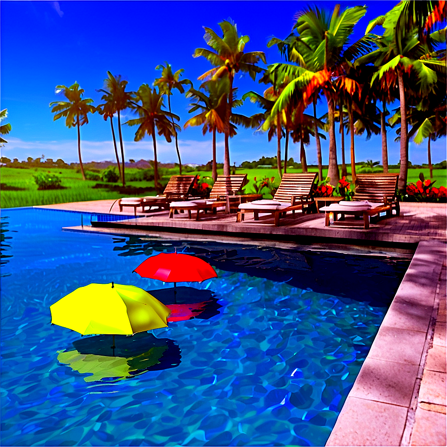 Tropical Swimming Pool Png 06122024