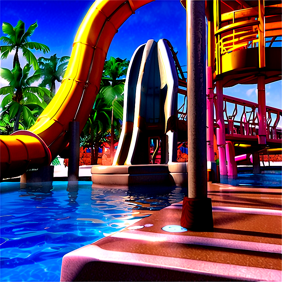 Tropical Water Park Escape Png 17