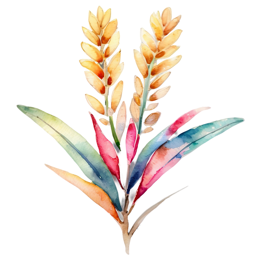 Tropical Watercolor Flowers Png 24