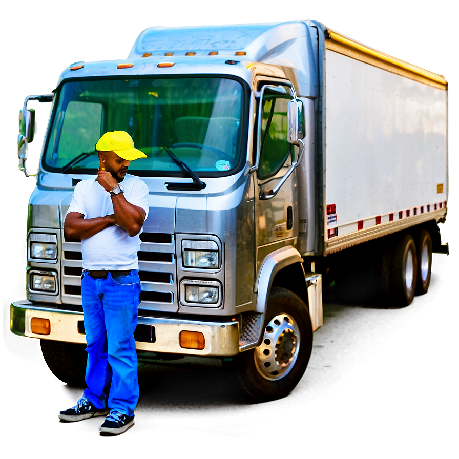 Trucker On Break Png Wci