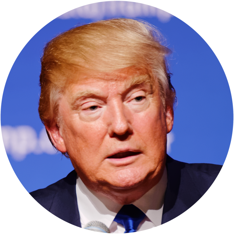 Trump In A Circle, HD Png Download PNG with transparent background
