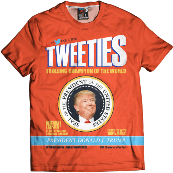 Trump Tweeties - Most Patriotic Shirt Trump, HD Png Download PNG with transparent background