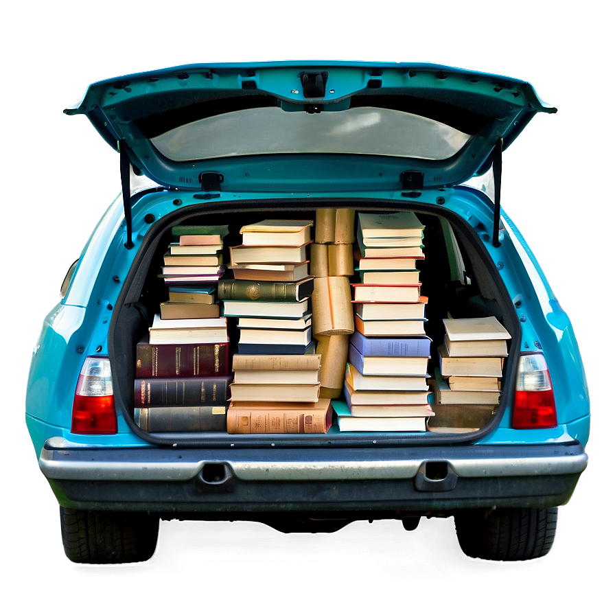 Trunk Full of Books PNG rtw89 PNG with transparent background