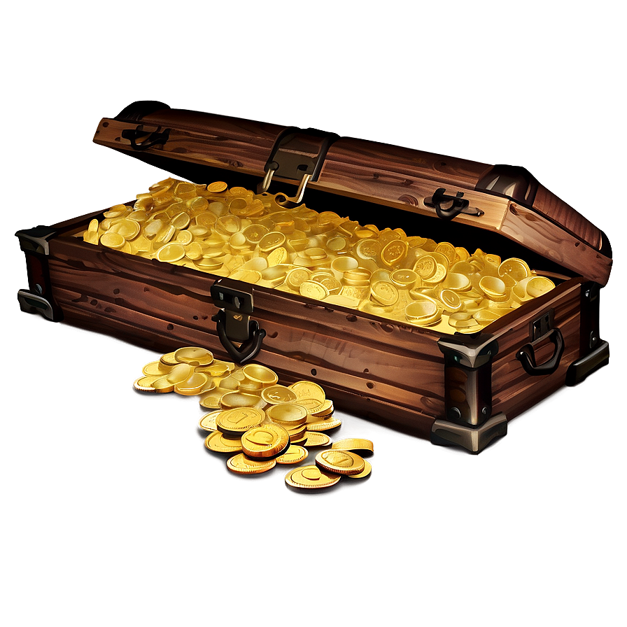 Trunk Full of Gold PNG uor71 PNG with transparent background