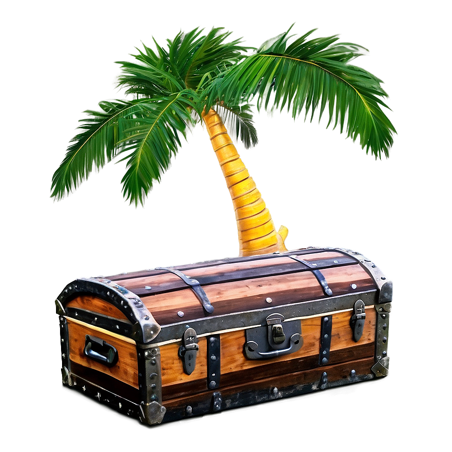 Trunk on Beach PNG 06262024 PNG with transparent background