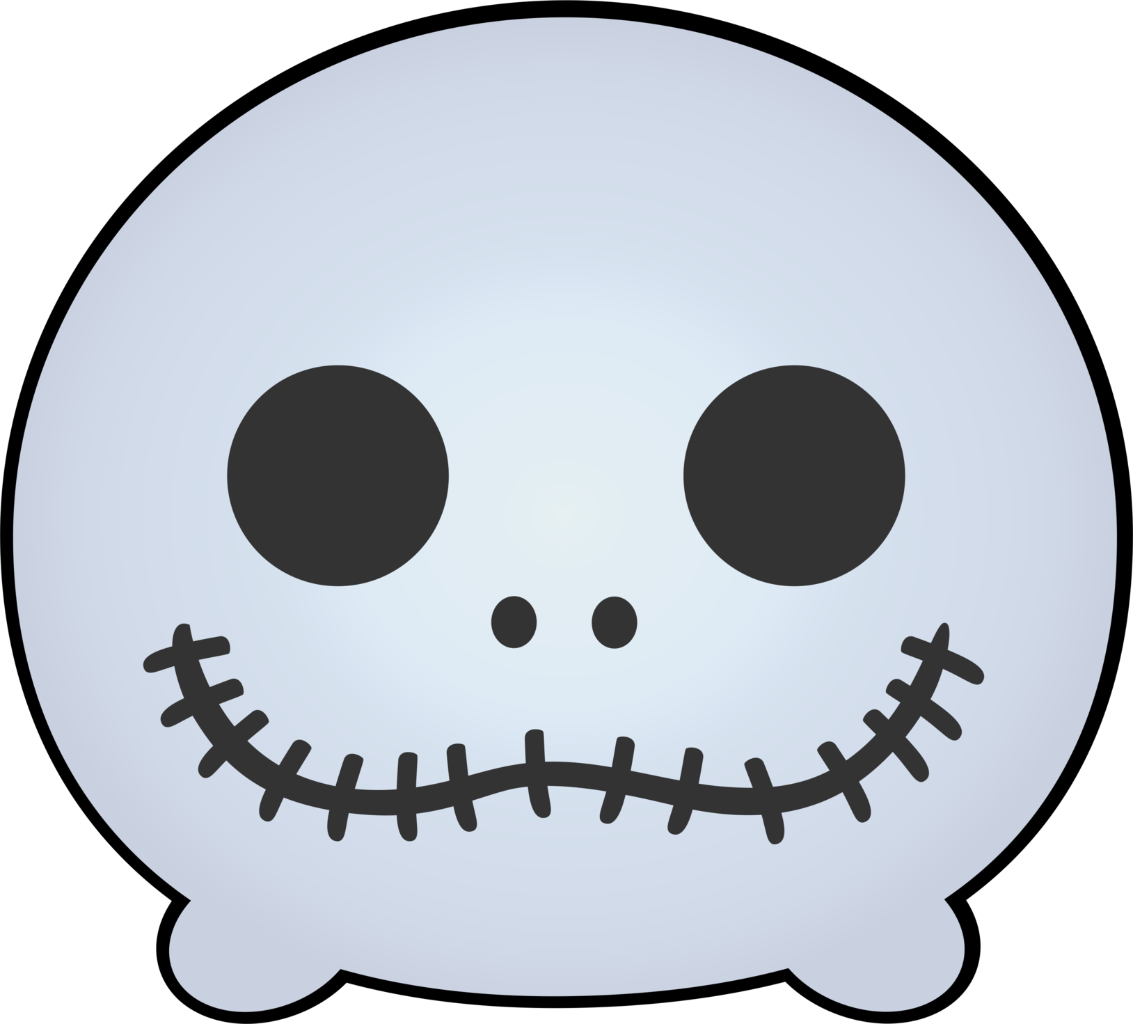 Tsum Tsum Skellington Plush Design