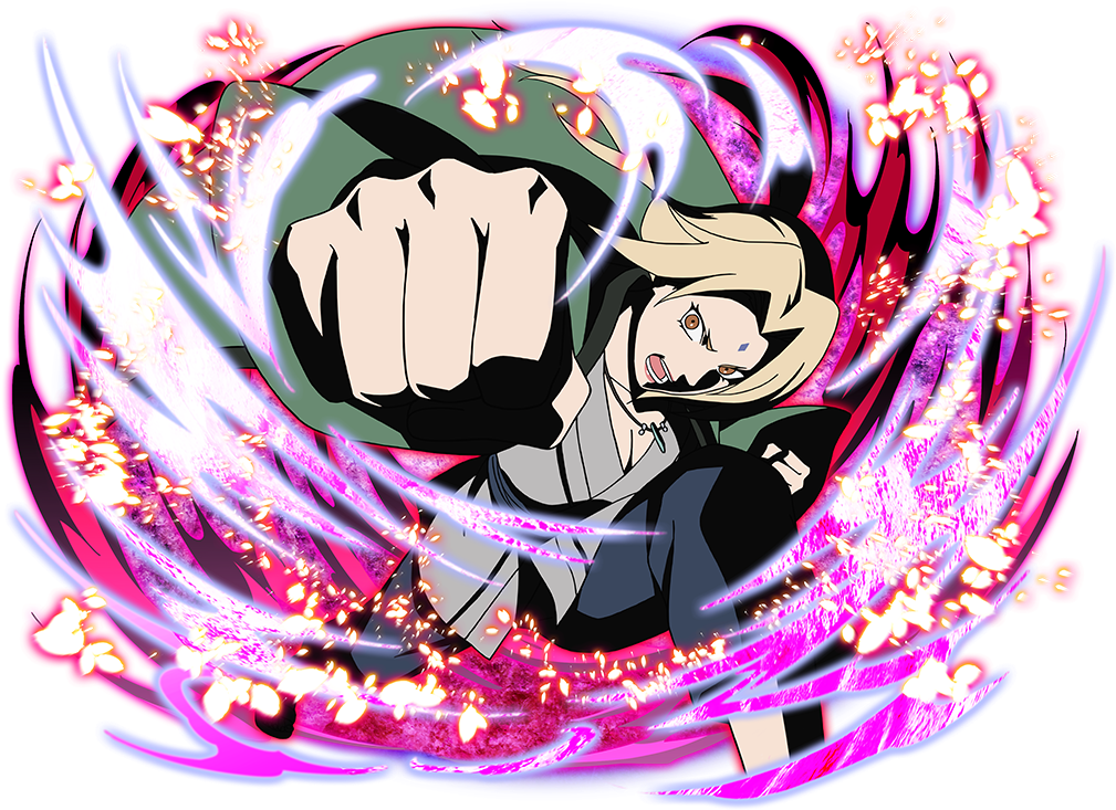 Tsunade Powerful Punch Anime Art