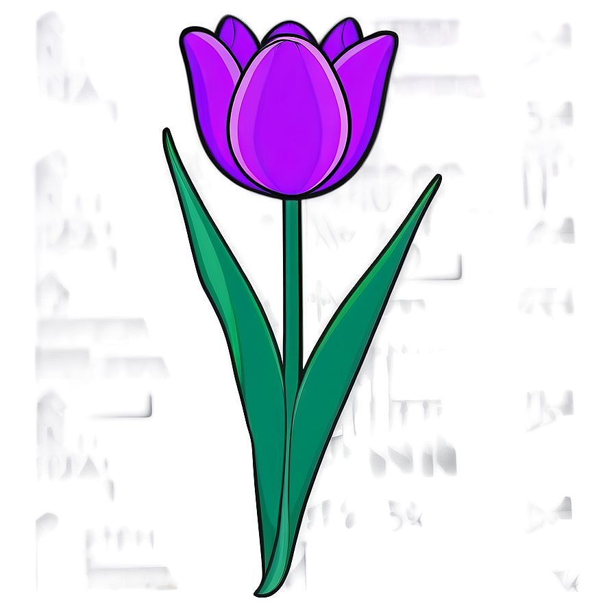 Tulip Flower Drawing Png 45