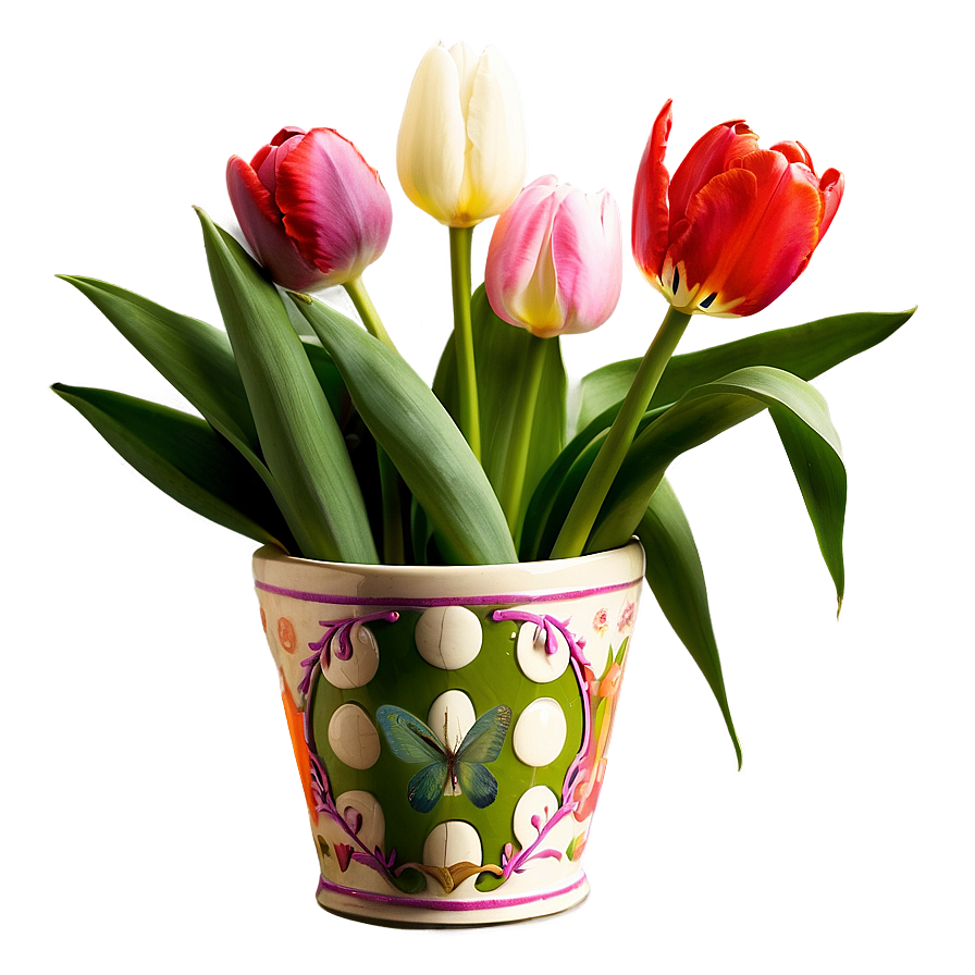 Tulips In Vase Png 83