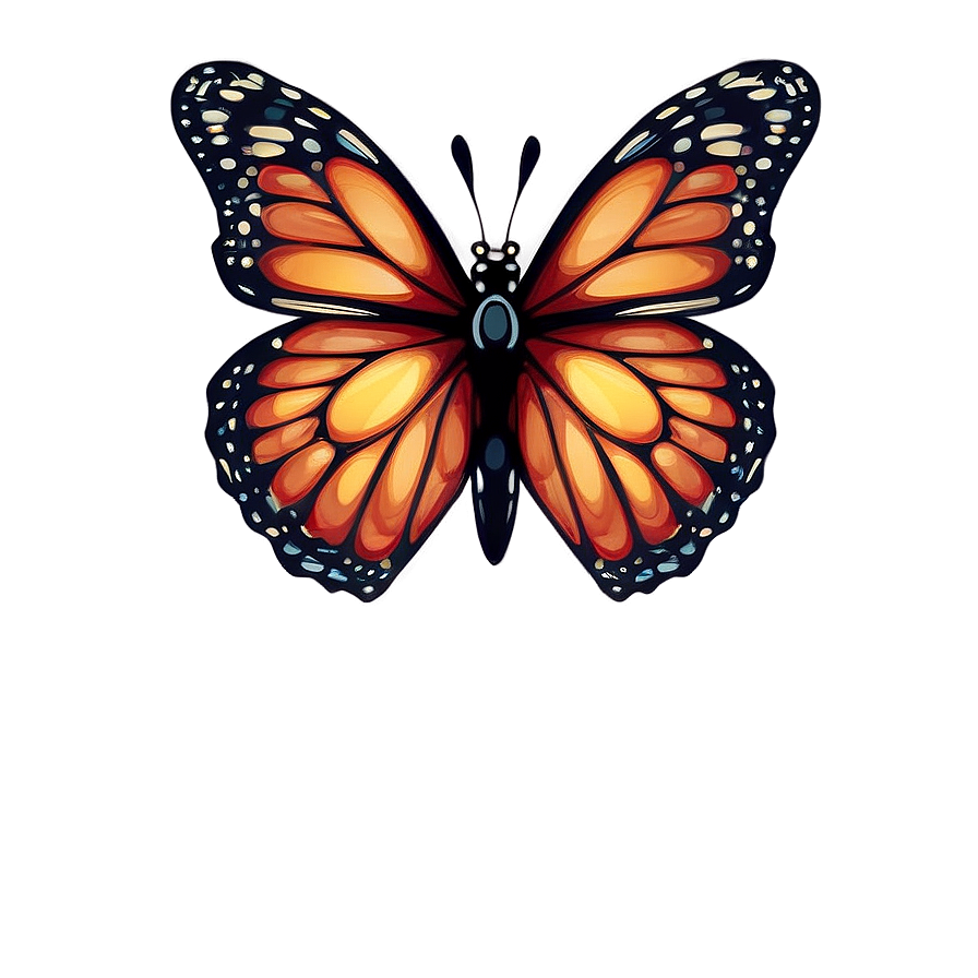 Tumblr Butterfly Clipart PNG 06112024 PNG with transparent background