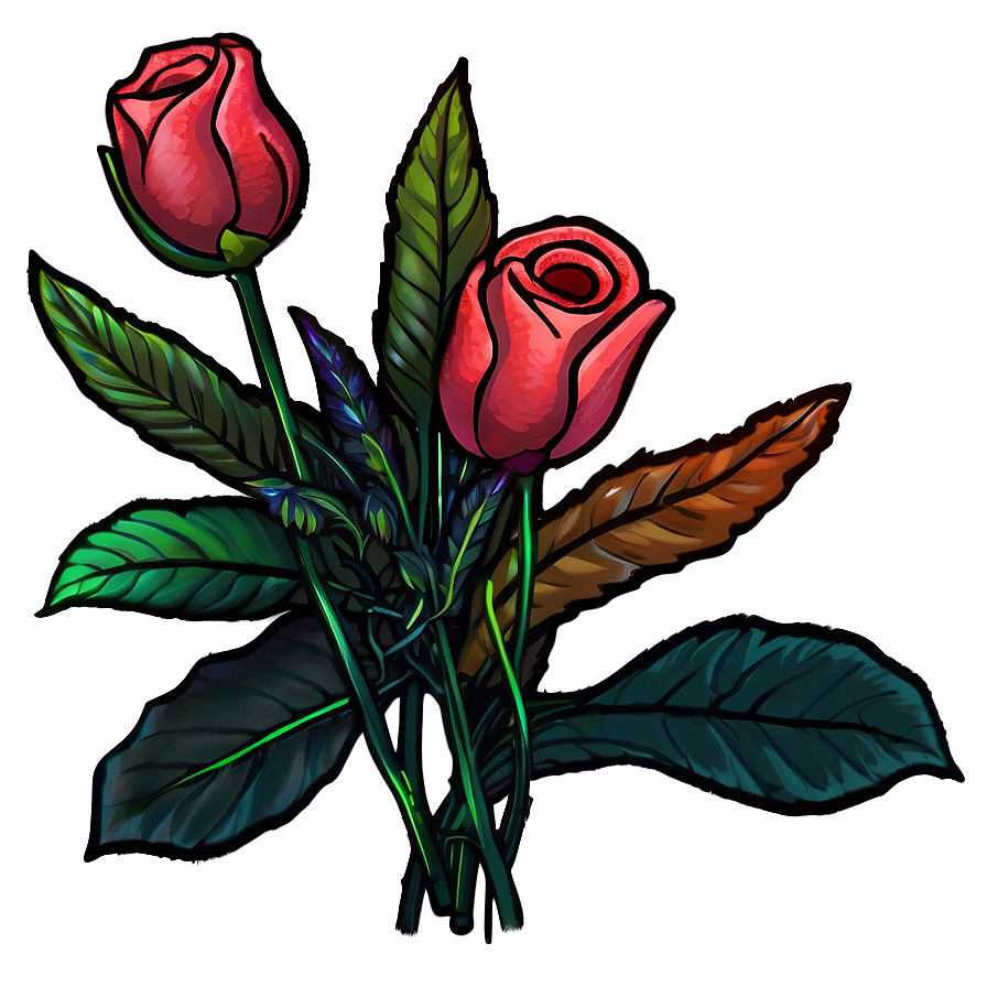 Tumblr Flowers Art PNG 06112024 PNG with transparent background