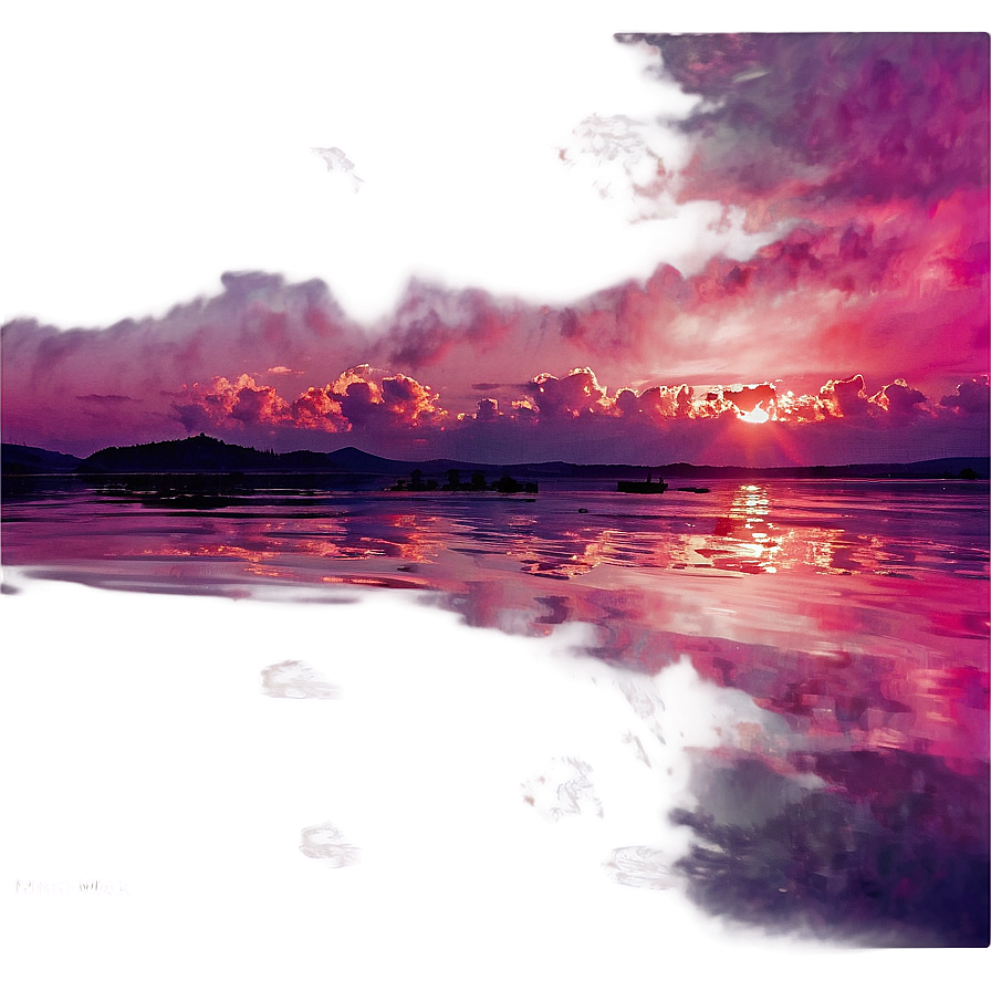 Tumblr Pink Sunset PNG kww3 PNG with transparent background