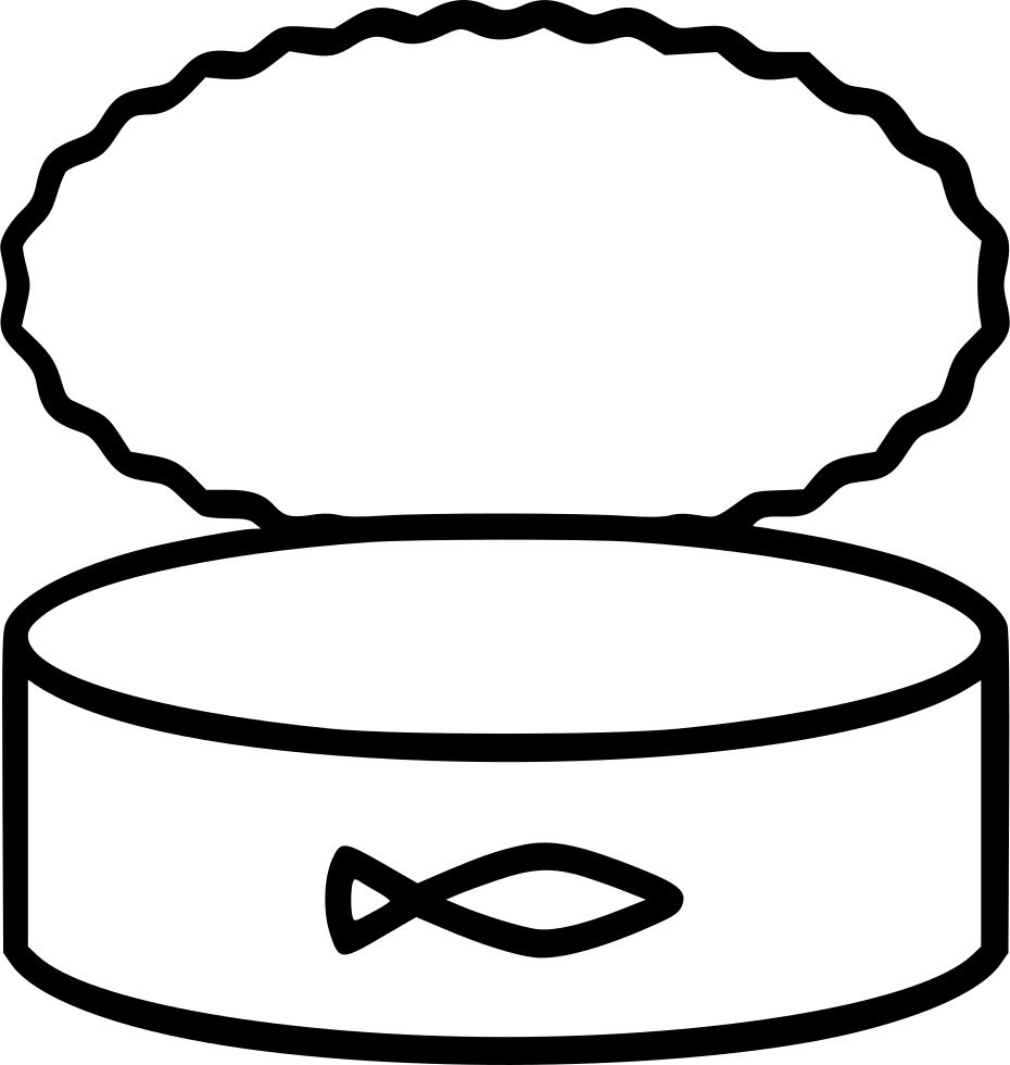 Tuna Can Outline Graphic