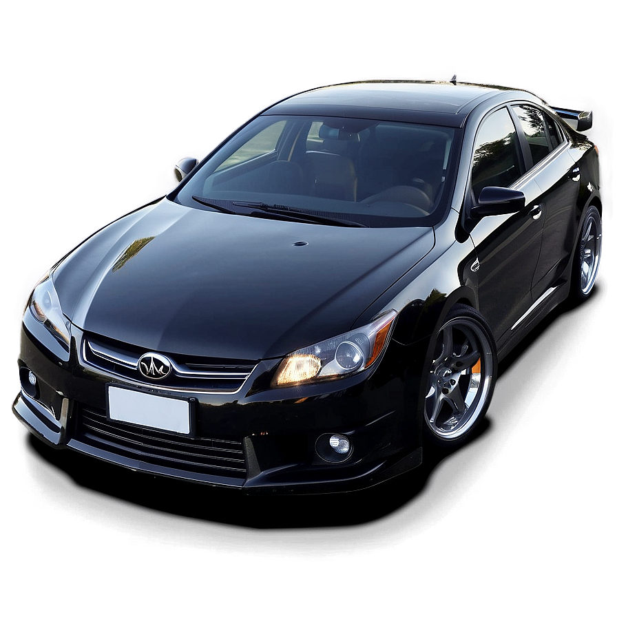 Tuned Black Car Png 06262024