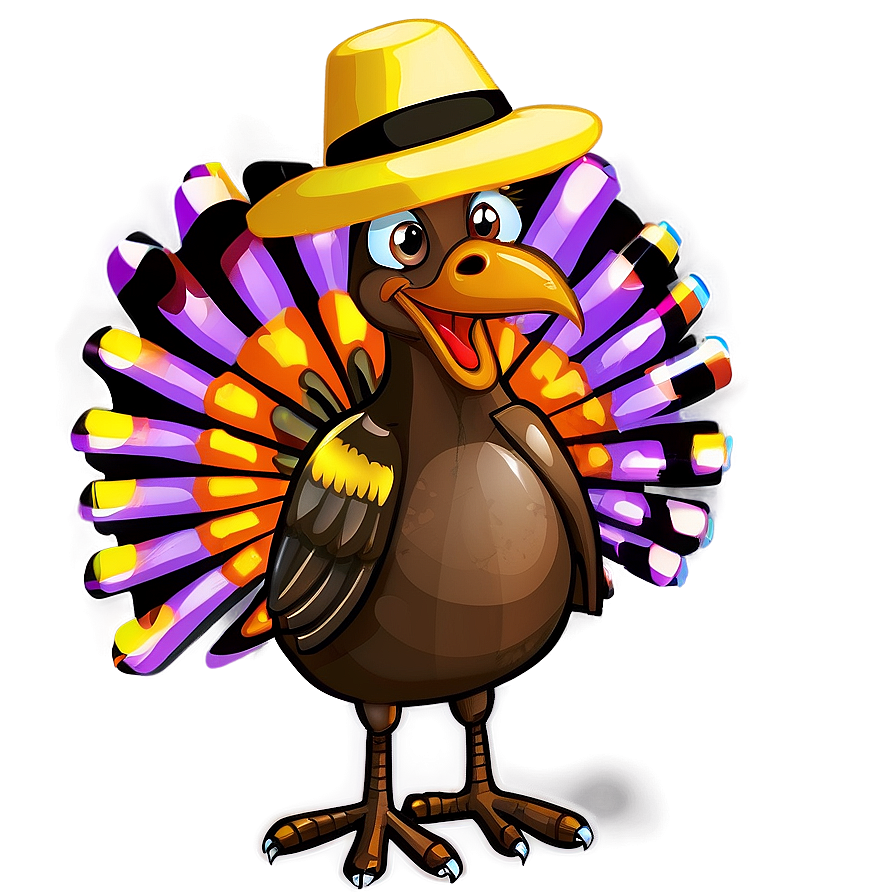 Turkey Cartoon For Thanksgiving Png Fne55