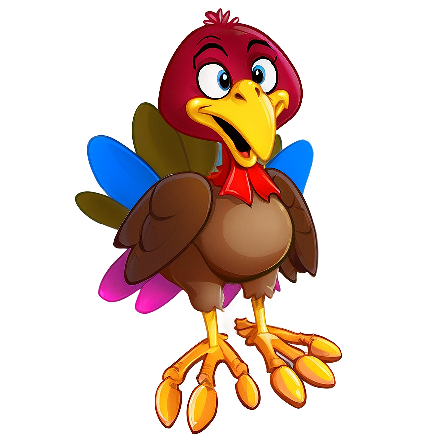 Turkey Cartoon Mascot Png 97