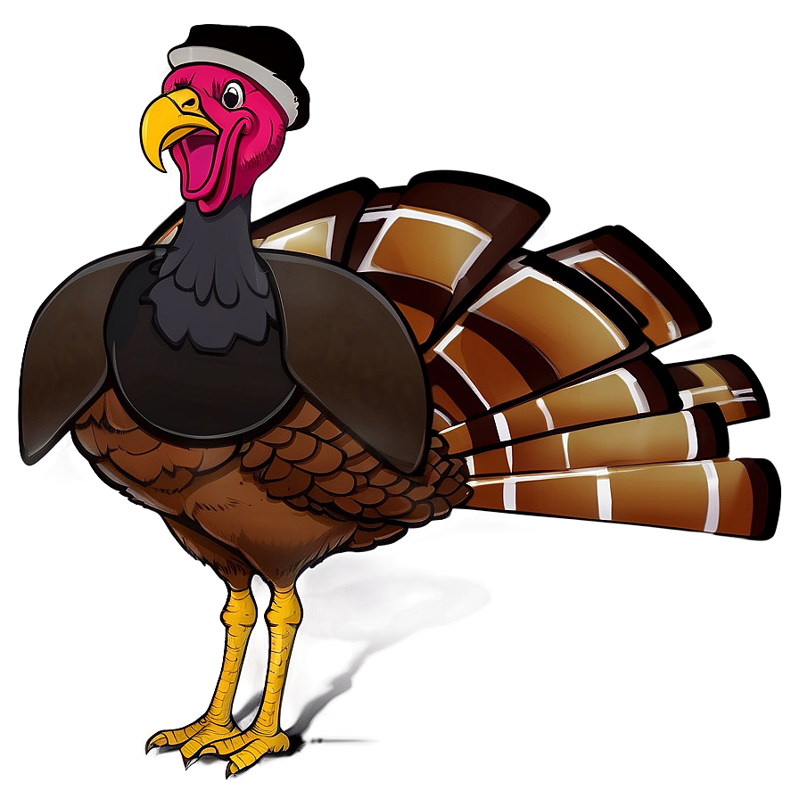 Turkey In Hat Png Hyb