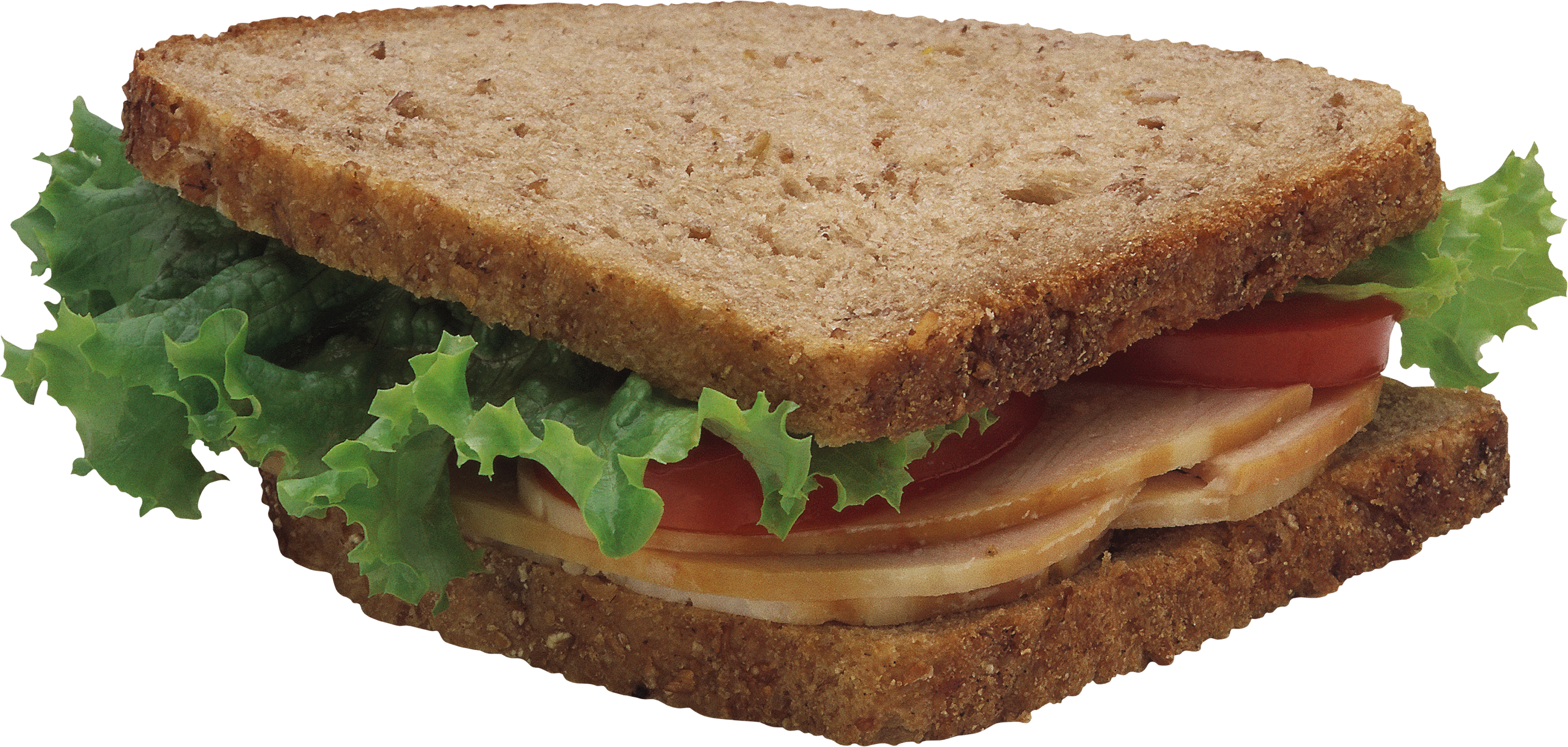 Turkey Lettuce Tomato Sandwichon Wheat Bread