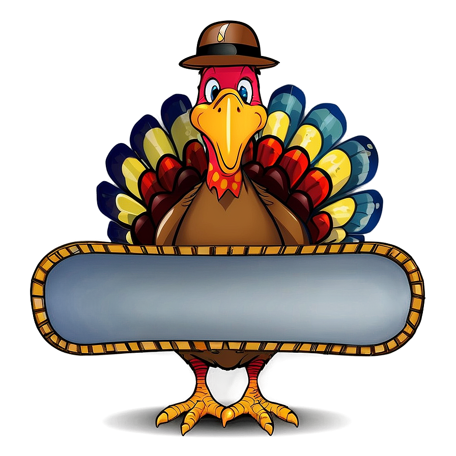 Turkey With Sign Png Xmd