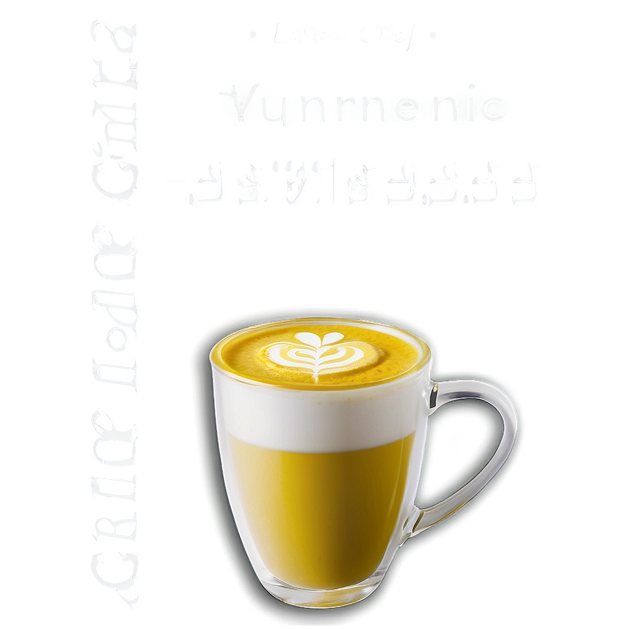 Turmeric Latte Golden PNG eyx79 PNG with transparent background