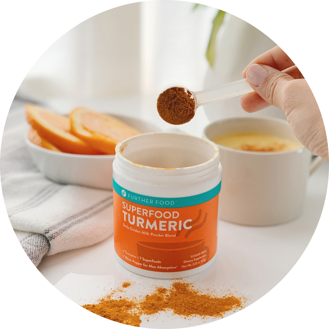 Turmeric Superfood Powder Scooping