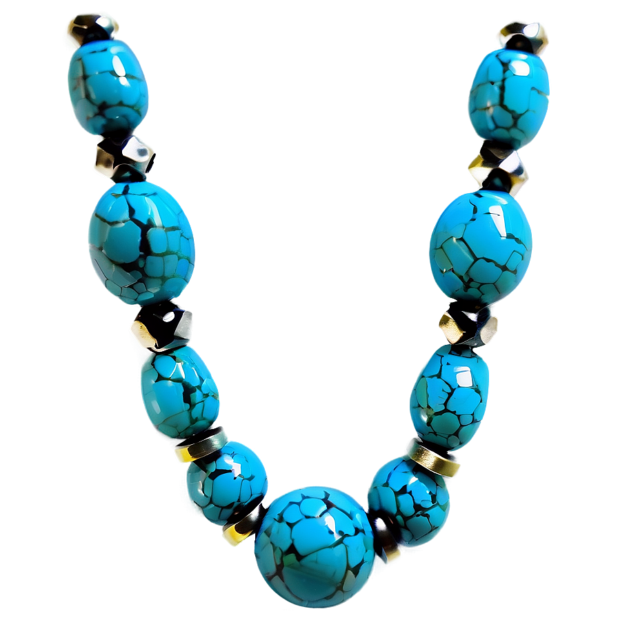 Turquoise Beads PNG 06212024 PNG with transparent background