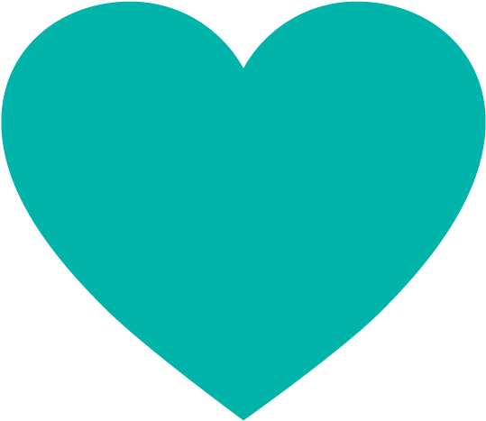 Turquoise Heart Icon