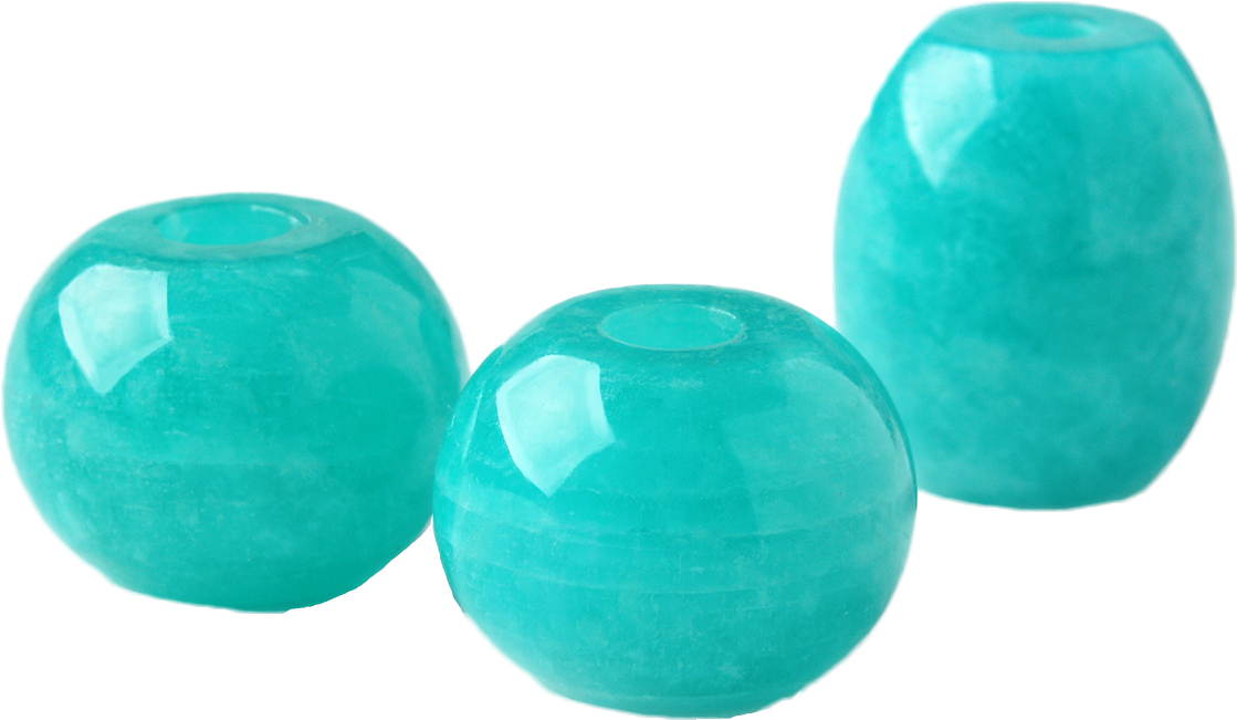 Turquoise Jade Beads Transparent Background PNG with transparent background
