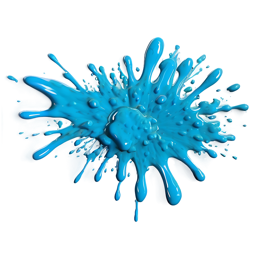 Turquoise Paint Splash Png Opr