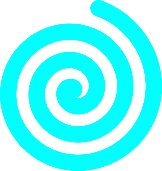 Turquoise Spiral Graphic