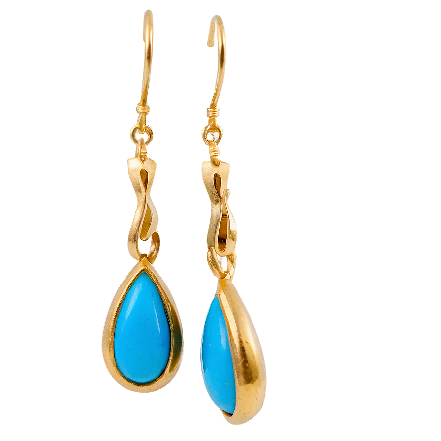 Turquoise Stone Earring Png 76