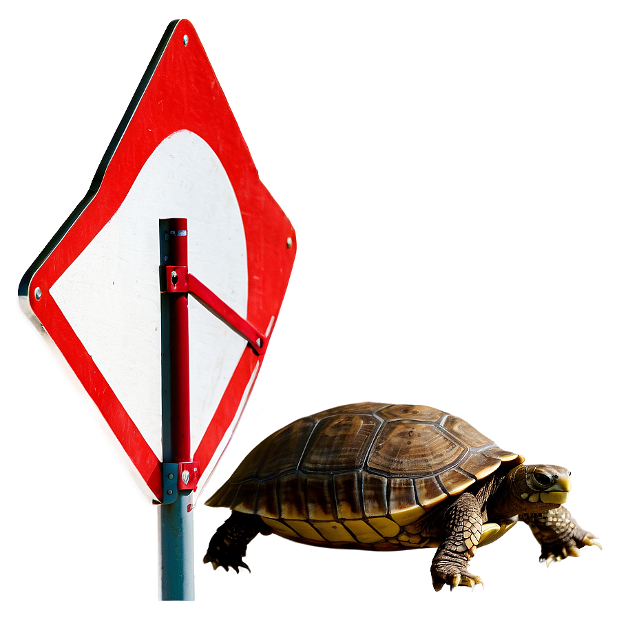 Turtle Crossing Road Sign Png Gef