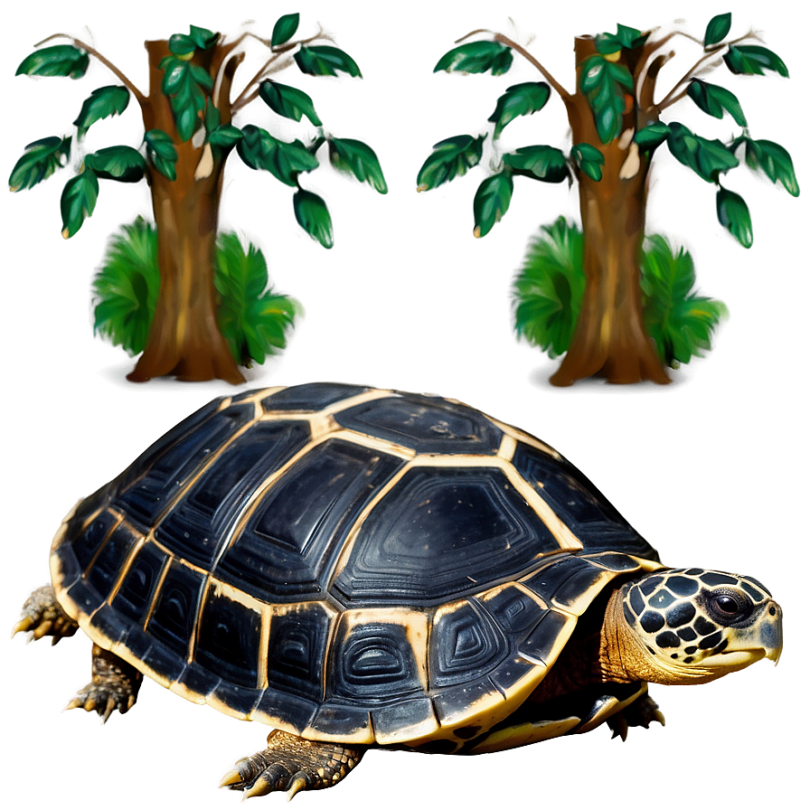 Turtle In Natural Habitat Png Kjl