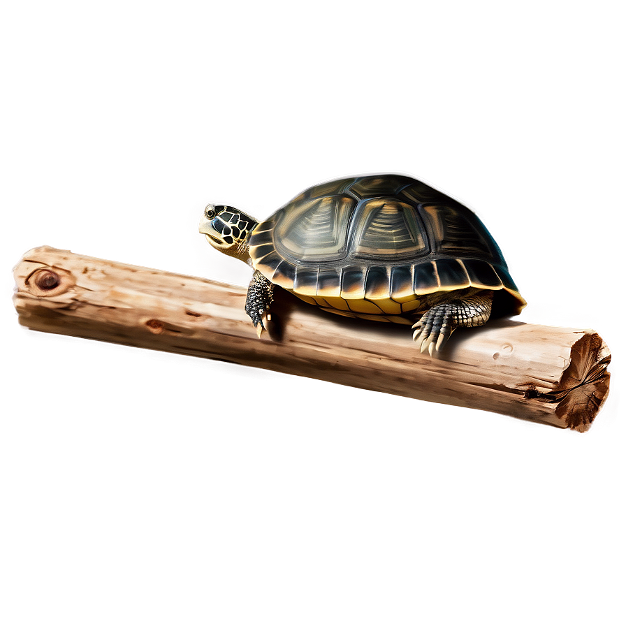 Turtle On A Log Clipart Png 52