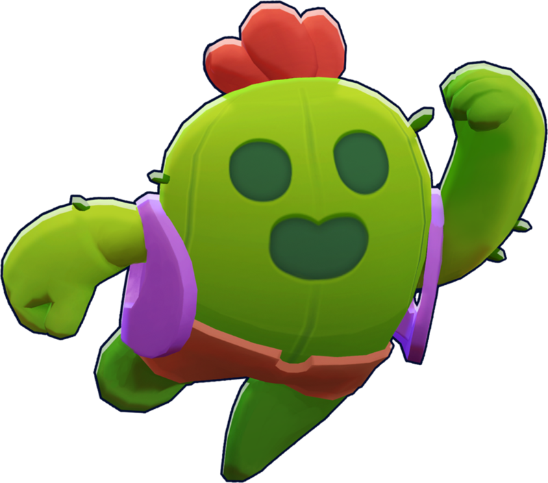 Turtle Plant Clash Brawl Stars Of Royale - Brawl Stars Spike Png, Transparent Png PNG with transparent background