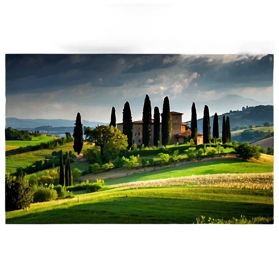 Tuscany Landscape Italy PNG 05212024 PNG with transparent background