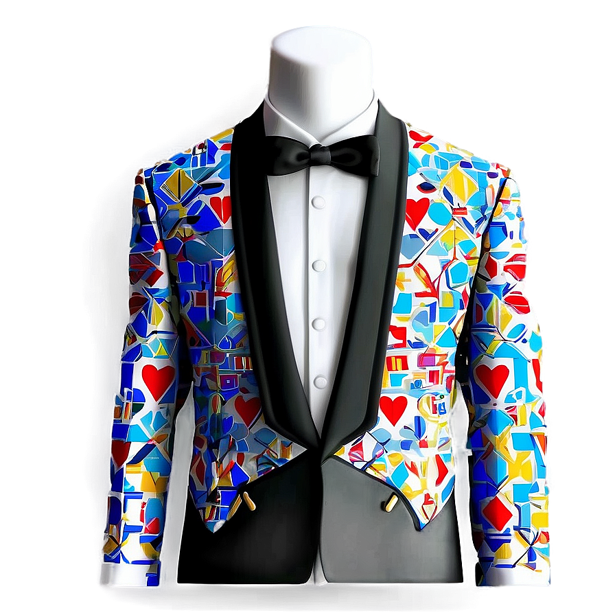 Tuxedo With Unique Patterns Png 05242024