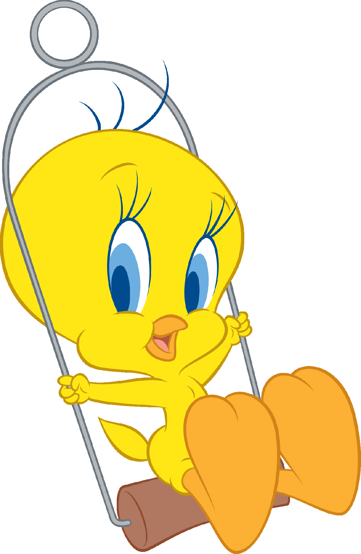 Tweety Bird Looney Tunes - Tweety Bird On Swing, HD Png Download PNG with transparent background