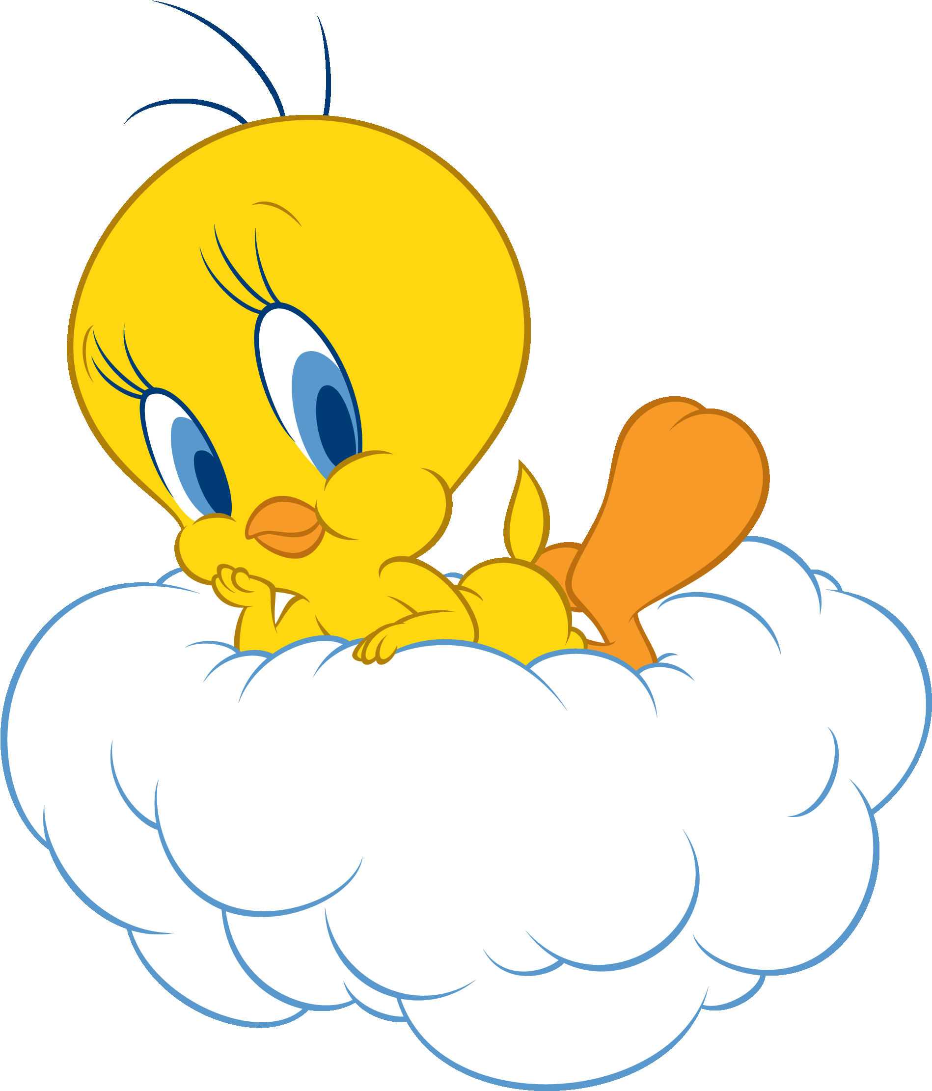 Tweety Bird On Cloud