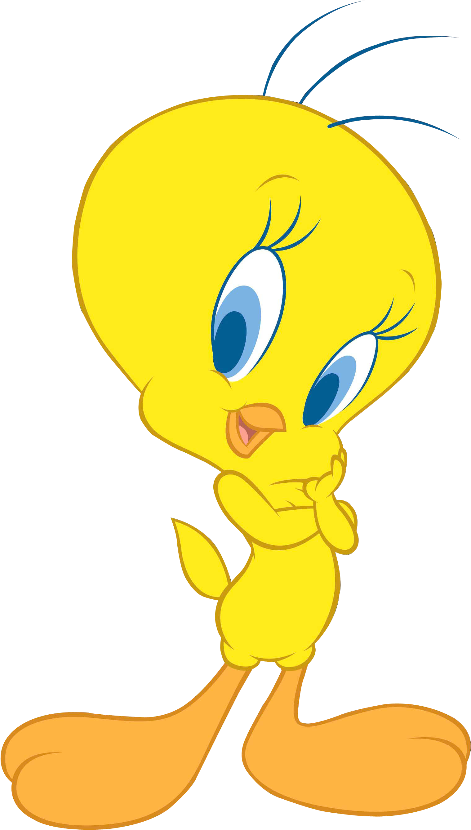 Tweety Bird Thinking Pose