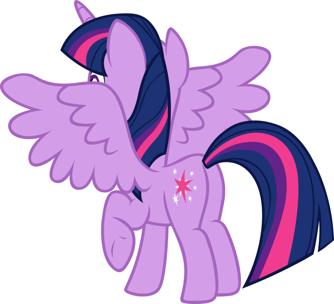 Transparent Twilight Sparkle Alicorn Png - Twilight Sparkle From Behind, Png Download PNG image with a transparent background, free high-resolution download