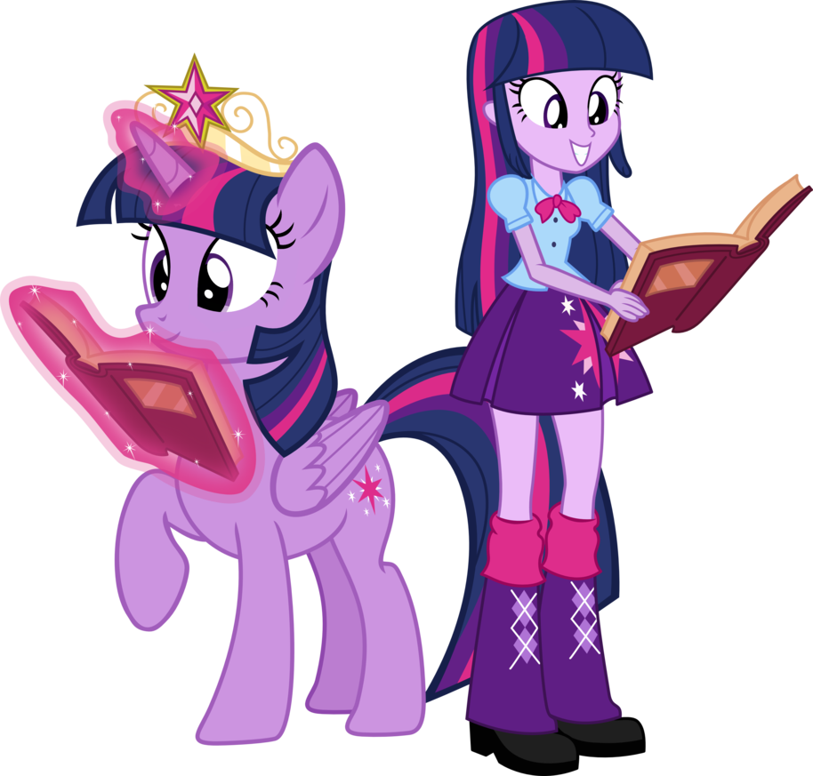 Twilight Sparkle Ponyand Human Forms