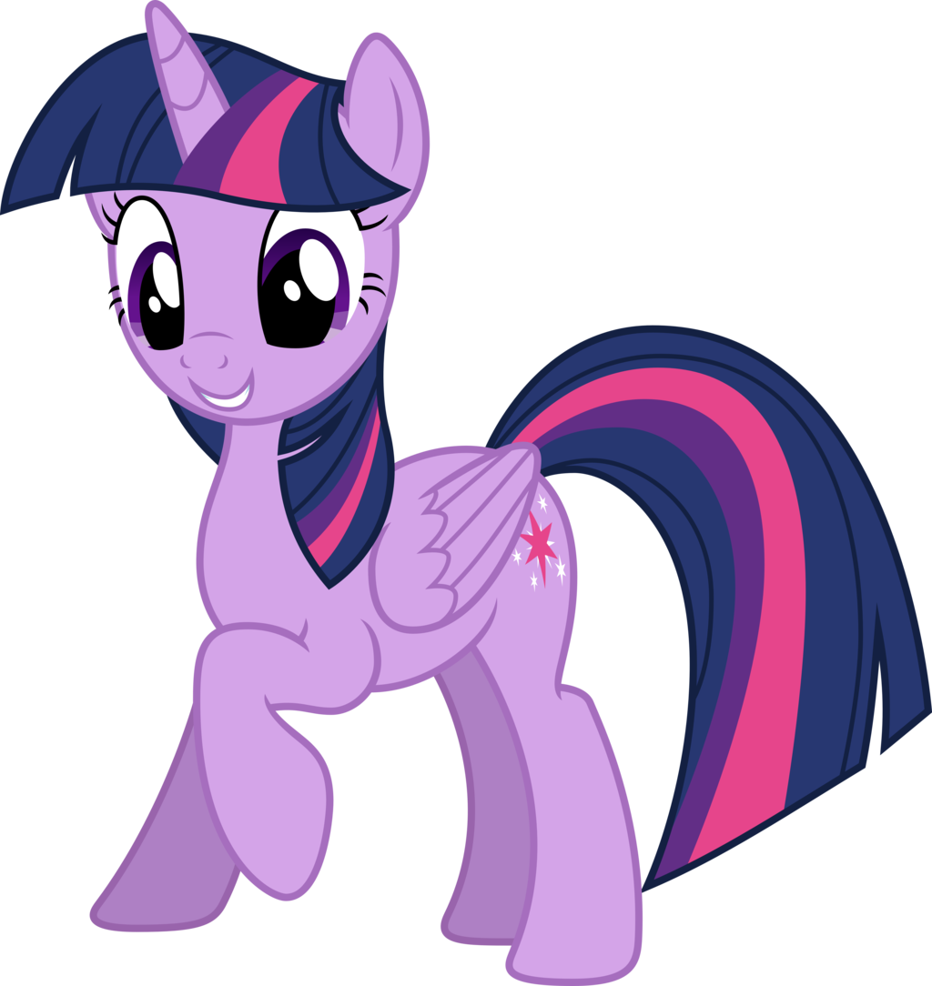 Twilight Sparkle Smiling Vector