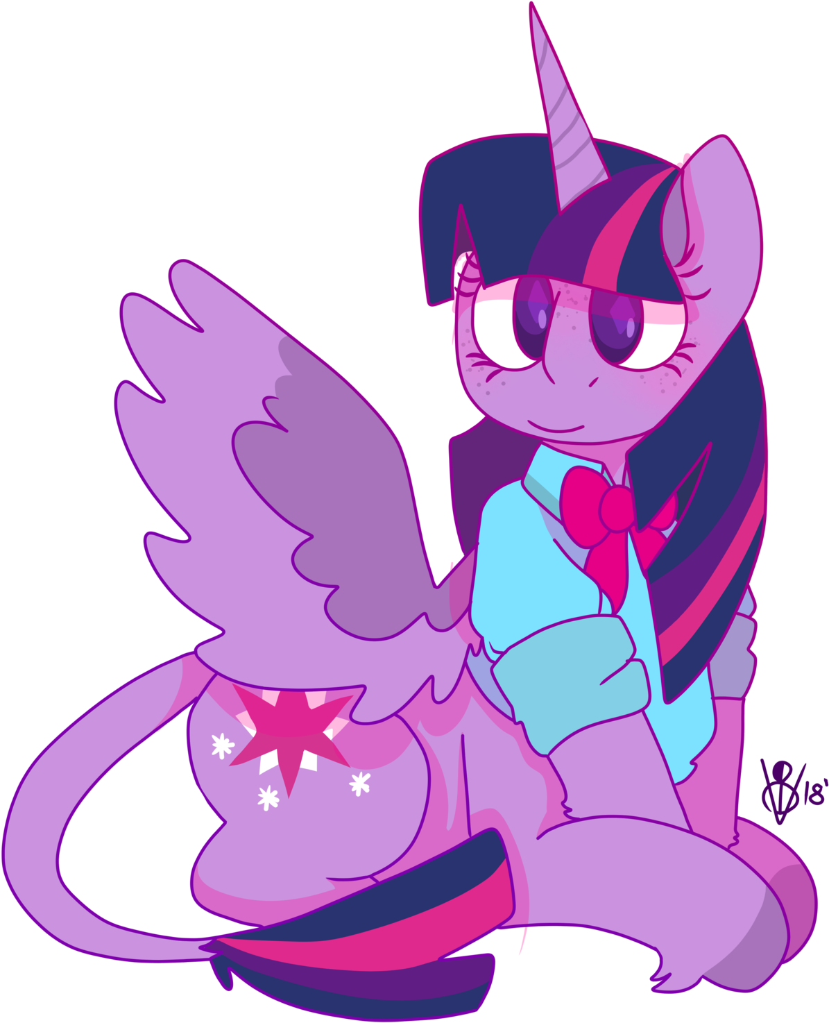 Twilight Sparkle Unicorn Pegasus Illustration