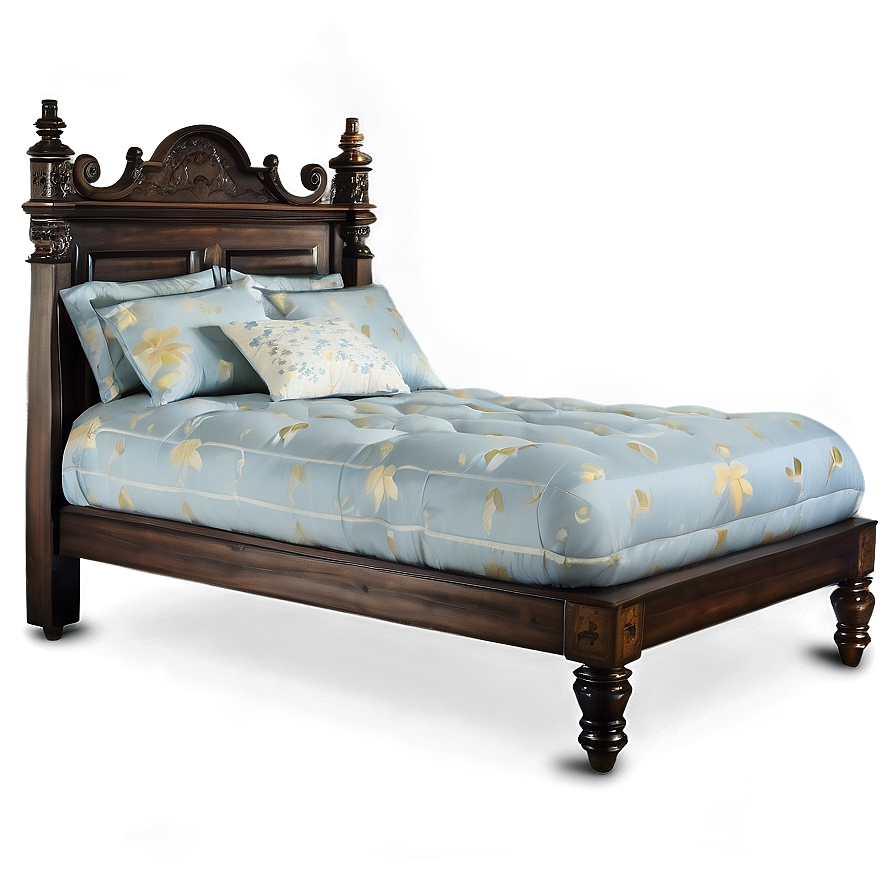 Twin Bed For Bedroom Png Kmj